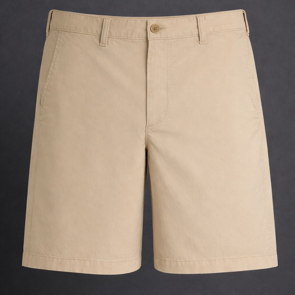 L.L. Bean Men's Khaki Flat Front Shorts